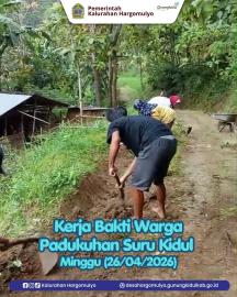 GIAT KERJA BAKTI WARGA PADUKUHAN SURU KIDUL RT 004